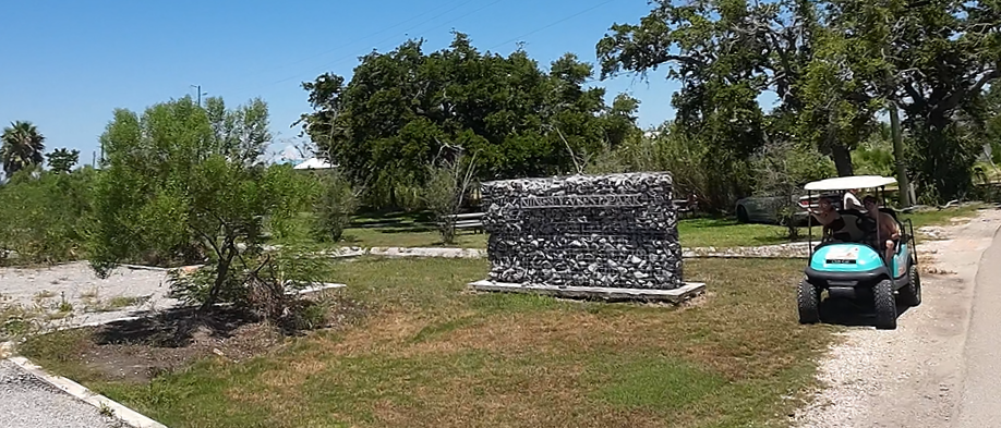 Signage at Ninety Park West, Grand Isle, Louisiana 